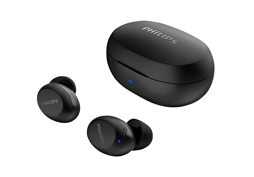 PHILIPS Fone de ouvido sem fio TWS bluetooth com microfone e energia para 18 horas